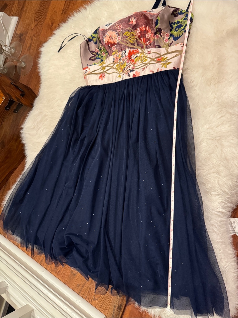 Anthropologie Moulinette Soeurs Cocktail Tulle Midi Dress Size 4 pre-owned - Picture 11 of 14